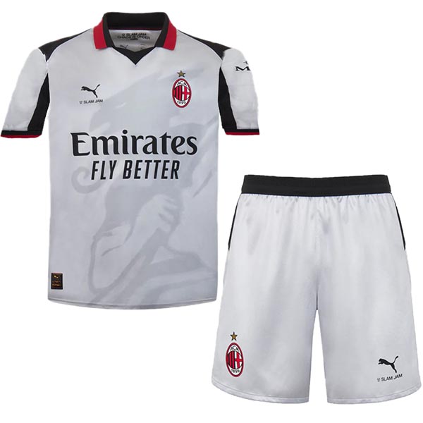 AC milan fourth kids kit 2025-2026